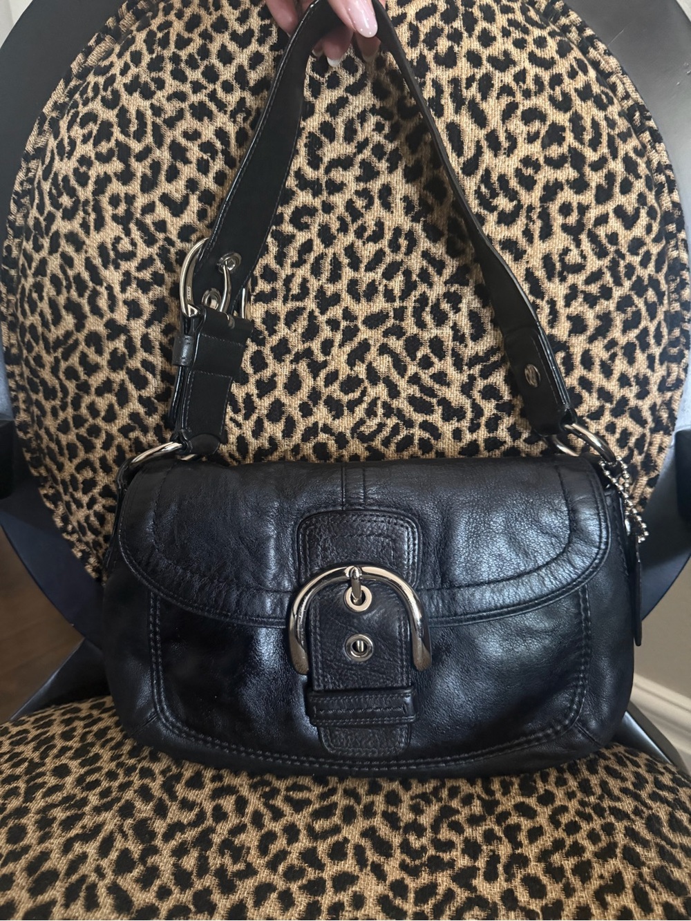 Y2K Coach Black Leather Soho Shoulder Bag - Picture 10 of 10